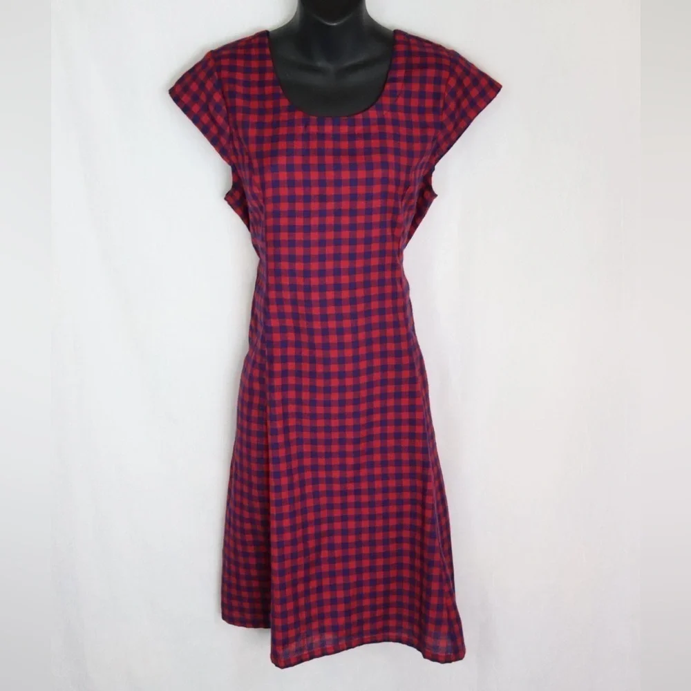 MATA TRADERS Checkered A-Line Dress - OFFERS WELCOME - Picture 12 of 14